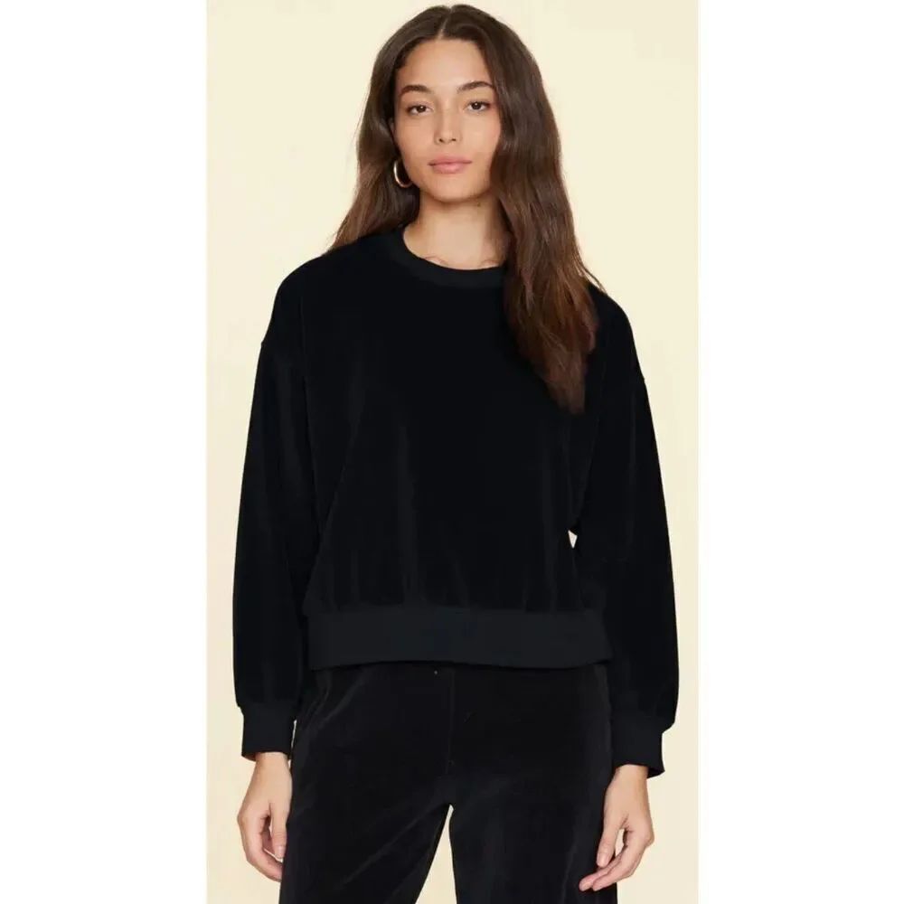 XiRENA Huxley Sweatshirt in Black Sugar NWT Size Medium
